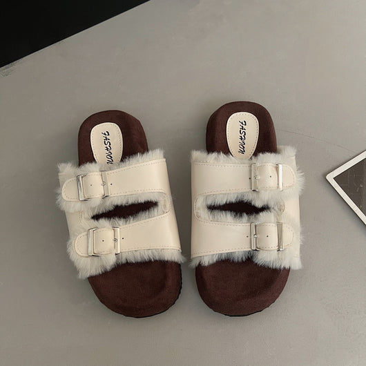 Pantuflas Plataforma para Mujer con Hebilla - Suela Suave y Cómoda - Image 7