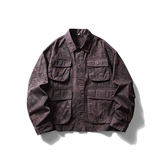 Chaqueta de Trabajo Camuflaje Tie-Dye para Hombre - Image 36