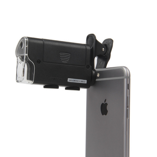 Microscopio para Celular 60X/100X - Lente Portátil de Aumento