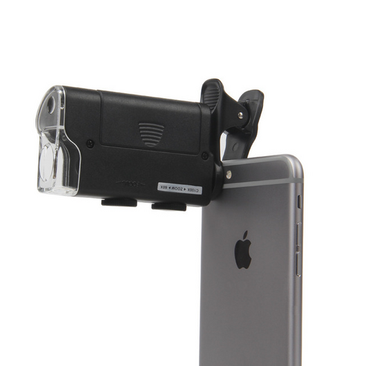 Microscopio para Celular 60X/100X - Lente Portátil de Aumento