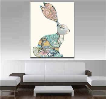 Pintura por Números Liebre Colorida - Arte Animal Relajante - Image 2
