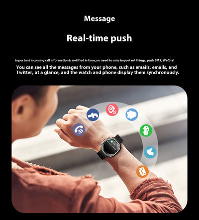 Reloj Inteligente W7 con Asistente de Voz, Monitoreo de Presión y Música - Image 13