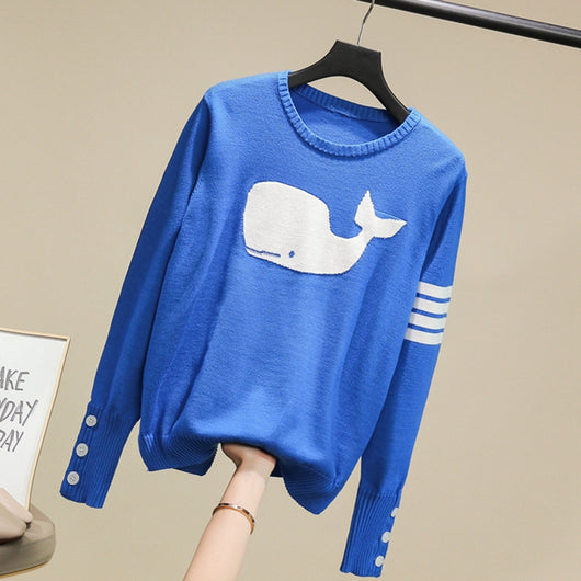 Suéter Infantil Estilo Hong Kong con Ballena