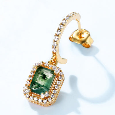 Aretes de Ágata Planta Acuática - Image 9