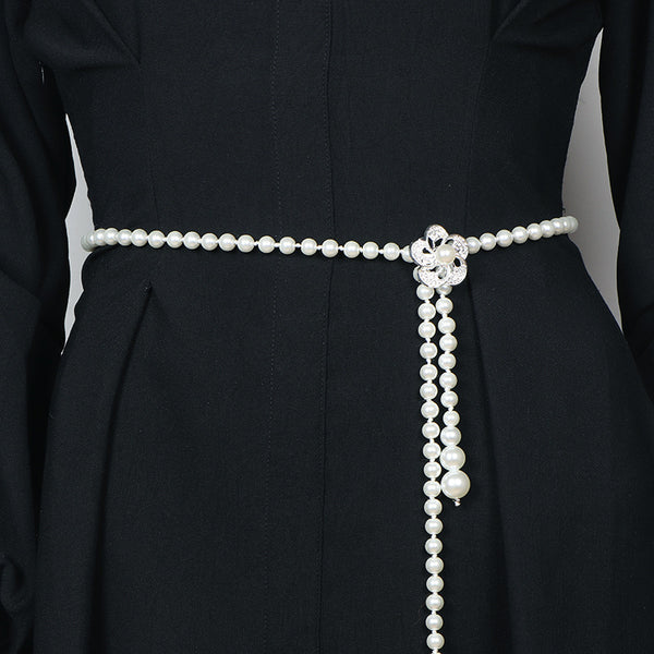Cinturón de Cadena de Perlas para Mujer - Accesorio Elegante