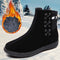 Botines con Plataforma y Forro Polar