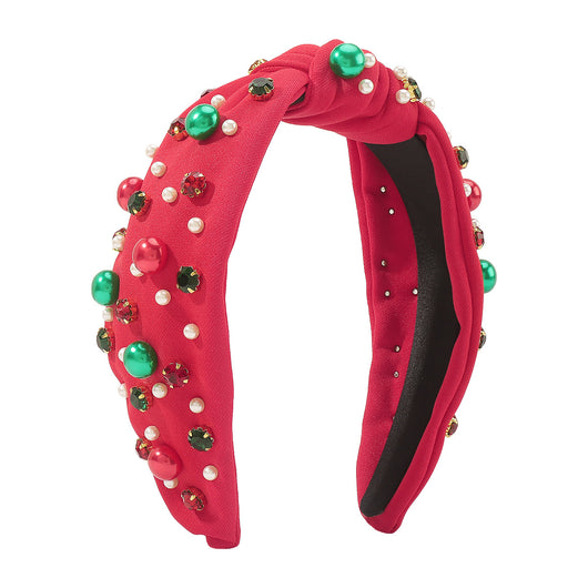 Diadema Navideña de Lujo con Diamantes y Contraste de Colores - Image 12