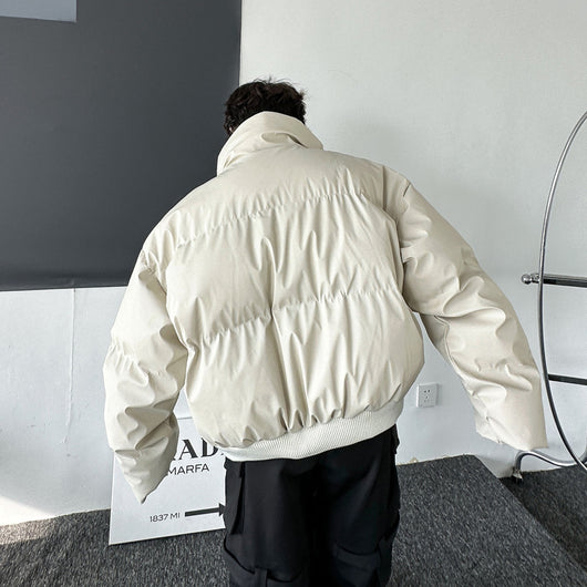 Chaqueta Acolchada de Color Sólido para Hombre - Image 13