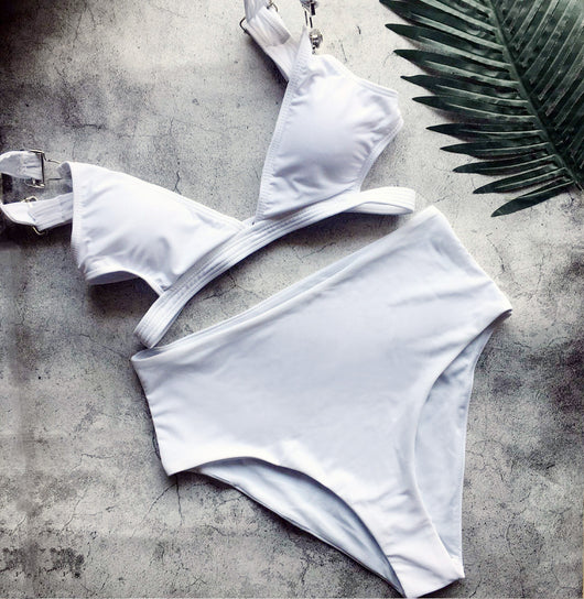 Bikini Sexy de Color Sólido para Mujer - Image 5