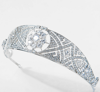 Corona Nupcial de Cristal Zircón - Tocado Elegante para Novia - Image 2