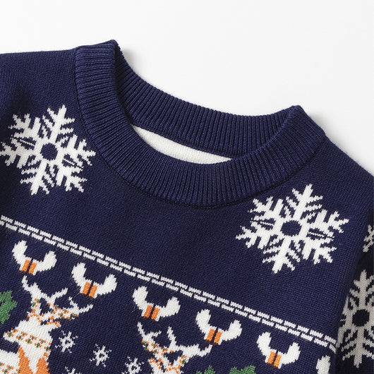Suéter Navideño Infantil con Reno - Pullover de Invierno para Niñas - Image 12