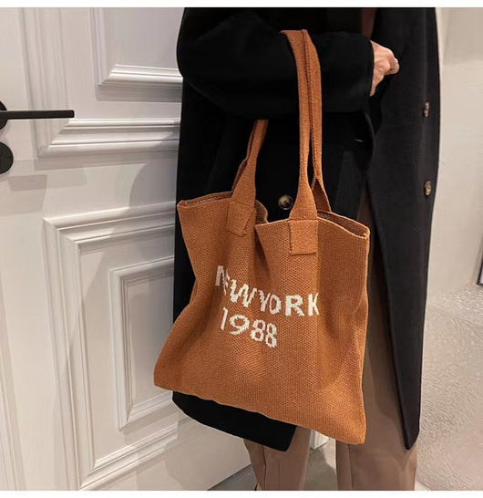 Bolsa Tejida de Gran Capacidad para Llevar a Mano - Image 12