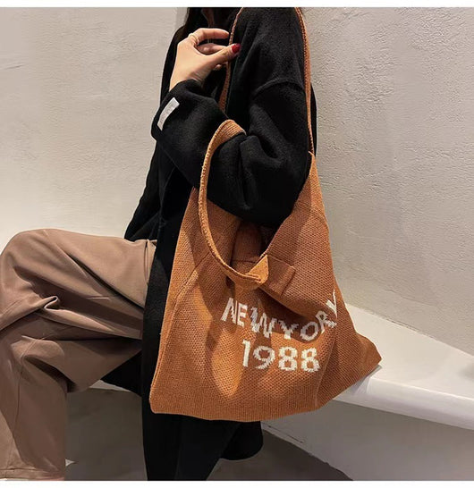 Bolsa Tejida de Gran Capacidad para Llevar a Mano - Image 19