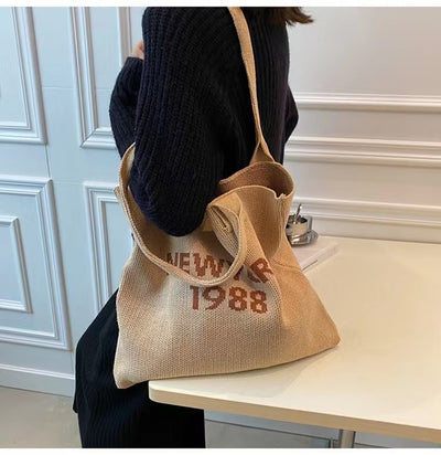Bolsa Tejida de Gran Capacidad para Llevar a Mano - Image 20