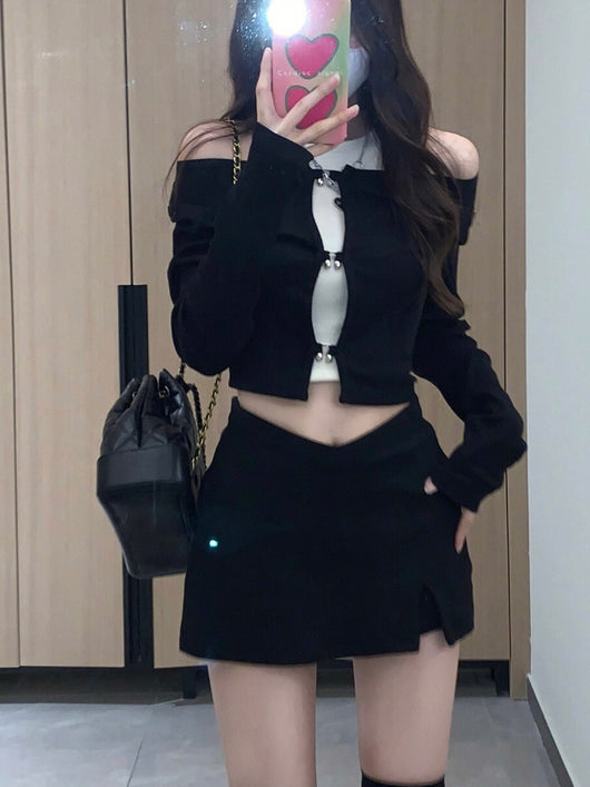 Remera Manga Larga para Mujer en Negro - Image 8