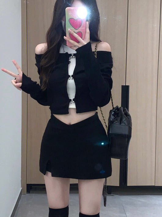 Remera Manga Larga para Mujer en Negro - Image 9