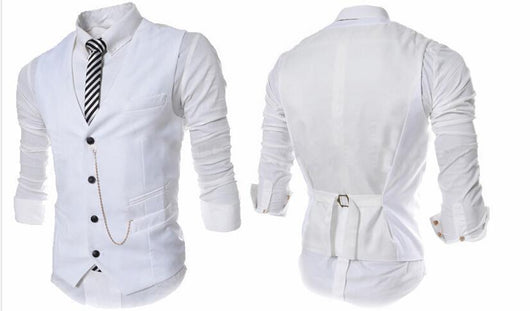 Chaleco Slim Ejecutivo para Hombre con Cadena Metálica - Image 14