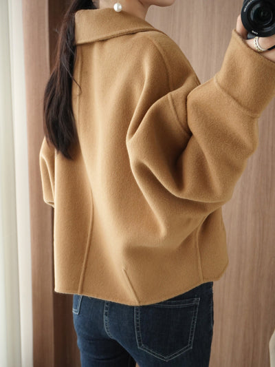Abrigo de Lana Reversible Estilo Hepburn para Mujer - Image 9