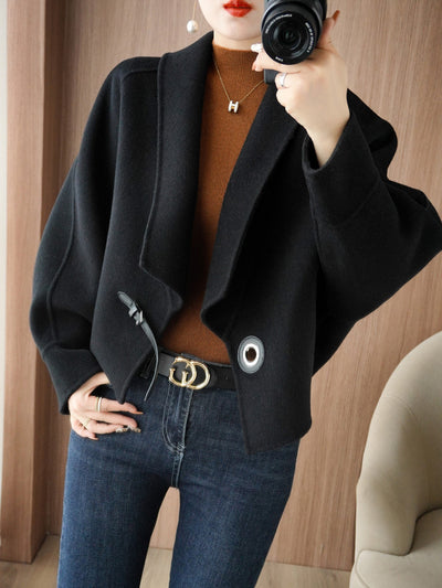 Abrigo de Lana Reversible Estilo Hepburn para Mujer - Image 11