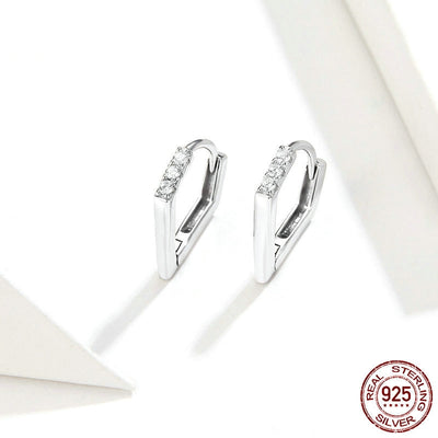 Aretes de Plata 925 Geométricos Irregulares - Image 9