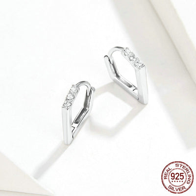Aretes de Plata 925 Geométricos Irregulares - Image 10