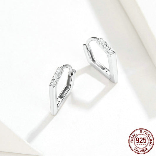 Aretes de Plata 925 Geométricos Irregulares - Image 10