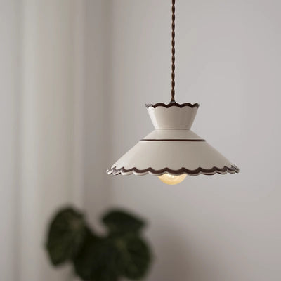 Lámpara Colgante Vintage de Cerámica y Latón para Bar y Dormitorio - Image 10