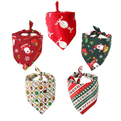 Pañuelo Triangular de Algodón para Mascotas - Babero Absorbente para Perros y Gatos - Image 15