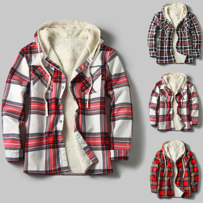 Chamarra Tipo Shirt con Capucha y Forro Polar para Hombre - Image 14
