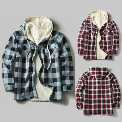 Chamarra Tipo Shirt con Capucha y Forro Polar para Hombre - Image 15