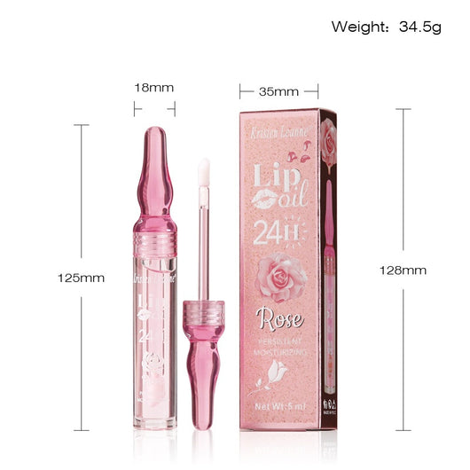 Brillo Labial Hidratante de Larga Duración con Pétalos de Rosa - Image 14
