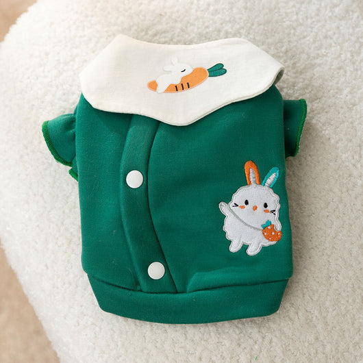 Suéter Fino para Perro con Estampado de Zanahoria y Conejo - Image 13