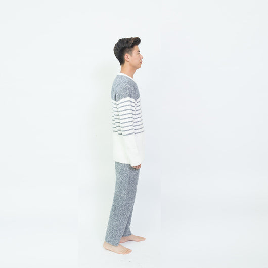 Pijamas de Hombre Rayas Suaves - Otoño e Invierno - Image 3