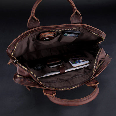 Maletín Ejecutivo de Cuero Genuino para Hombre - Image 6
