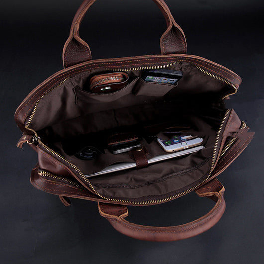 Maletín Ejecutivo de Cuero Genuino para Hombre - Image 6