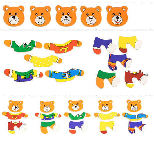 Oso de Madera para Vestir - Puzzle Educativo Infantil - Image 8