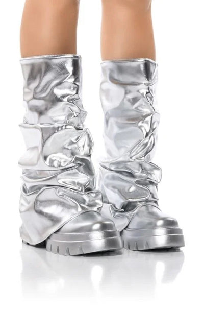 Botas Tipo Pipe de Cuero Charol con Punta Redonda - Estilo Fashion - Image 12
