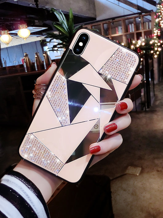 Funda para iPhone con Espejo y Cristales Brillantes - Image 13