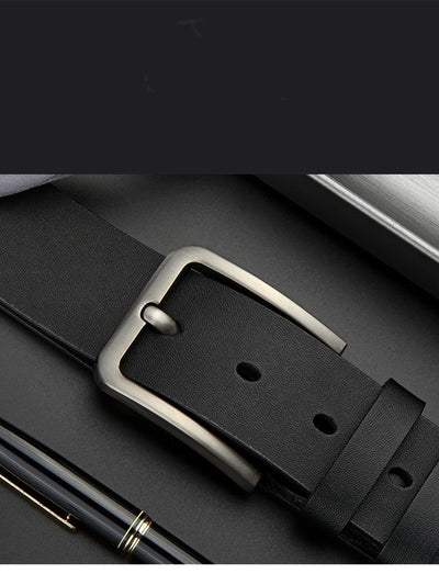 Cinturón de Cuero Perforado de Una Capa para Hombre - Image 8
