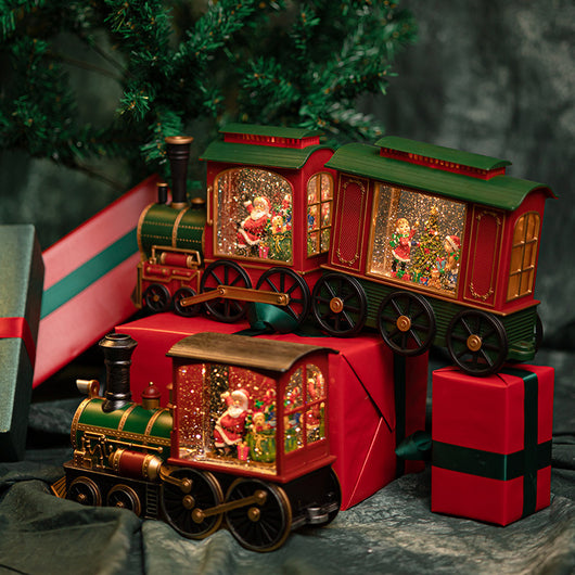 Caja de Música Tren Navideño Santa Claus - Image 11