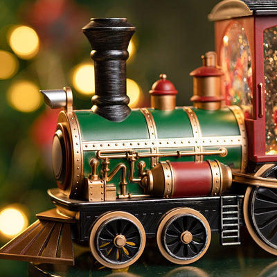 Caja de Música Tren Navideño Santa Claus - Image 12