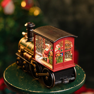 Caja de Música Tren Navideño Santa Claus - Image 13