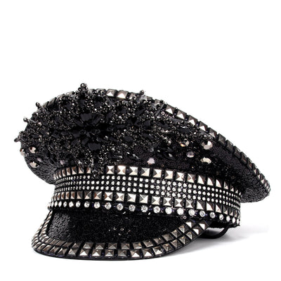 Gorra Plana Azul Marino Elegante con Visera Estructurada - Image 24