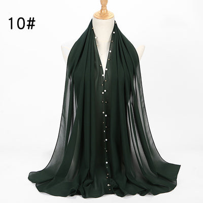 Pañuelo Hijab de Gasa Perla con Brillo - Image 7