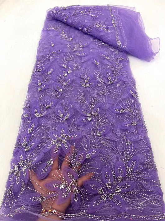 Vestido de Fiesta Elegante con Encaje Bordado y Flores de Cinta - Image 15