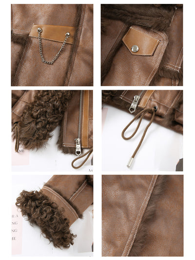 Abrigo de Piel de Conejo Nieve Importado para Mujer - Image 17