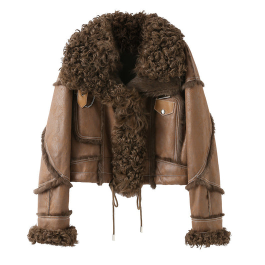 Abrigo de Piel de Conejo Nieve Importado para Mujer - Image 21