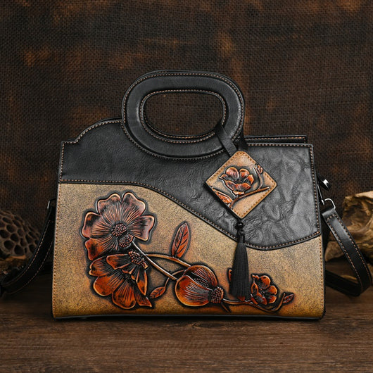 Bolso Crossbody Étnico Artesanal con Textura en Relieve para Mujer - Image 9