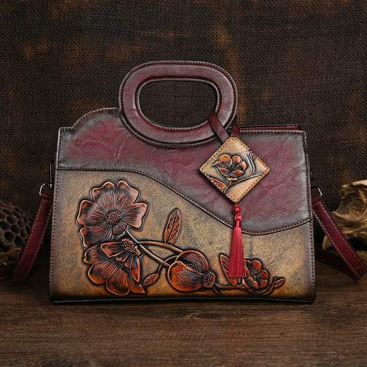 Bolso Crossbody Étnico Artesanal con Textura en Relieve para Mujer - Image 11