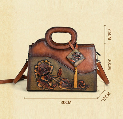 Bolso Crossbody Étnico Artesanal con Textura en Relieve para Mujer - Image 17